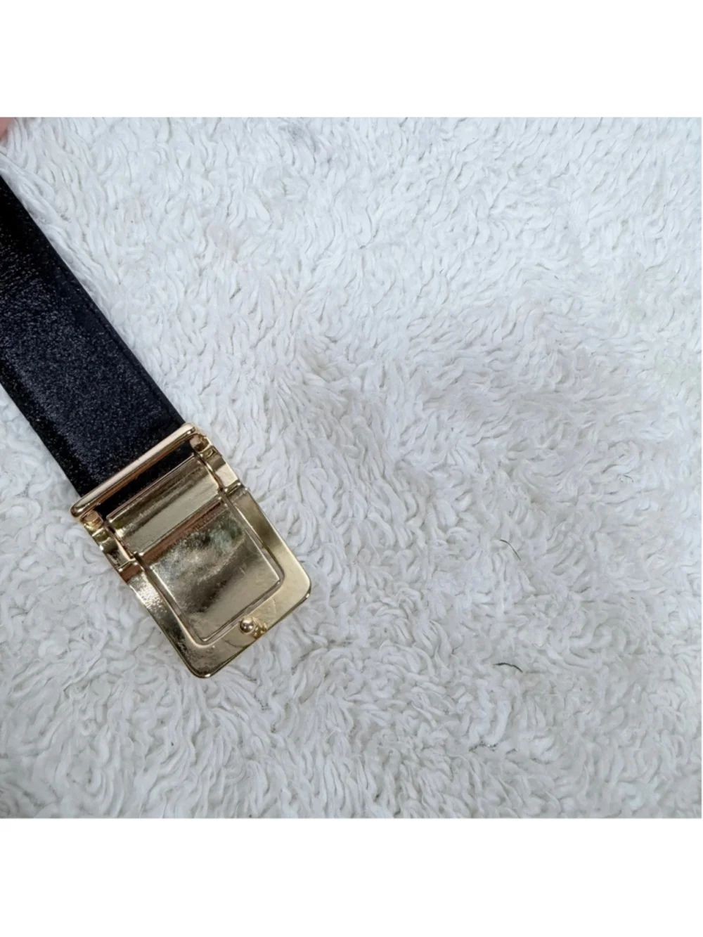 Vintage Sporrong Swedish Crown Belt Gold Tone Black Enamel Dress Mens Size 38-40